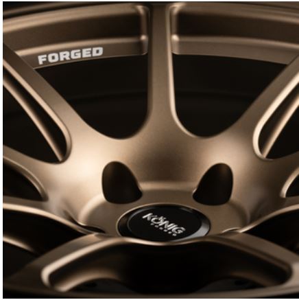 Konig Forged F5R 18x10 5x120 ET40 Satin Bronze Wheel (Knurled Bead) (F5R08520408)