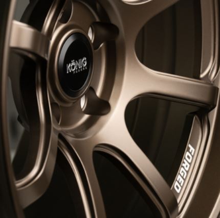 Konig Forged F6SX 18x10 5x120 ET40 Race Bronze Wheel (Knurled Bead) (F6SX08520408)